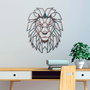 Wallity Lion - 2 Escultura de pared de metal multicolor